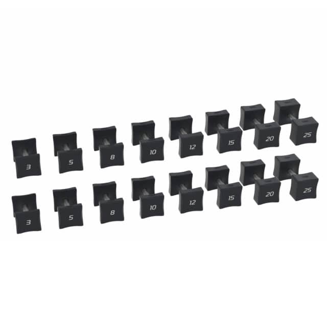 square dumbbells 3-25lb set for gym or home workouts