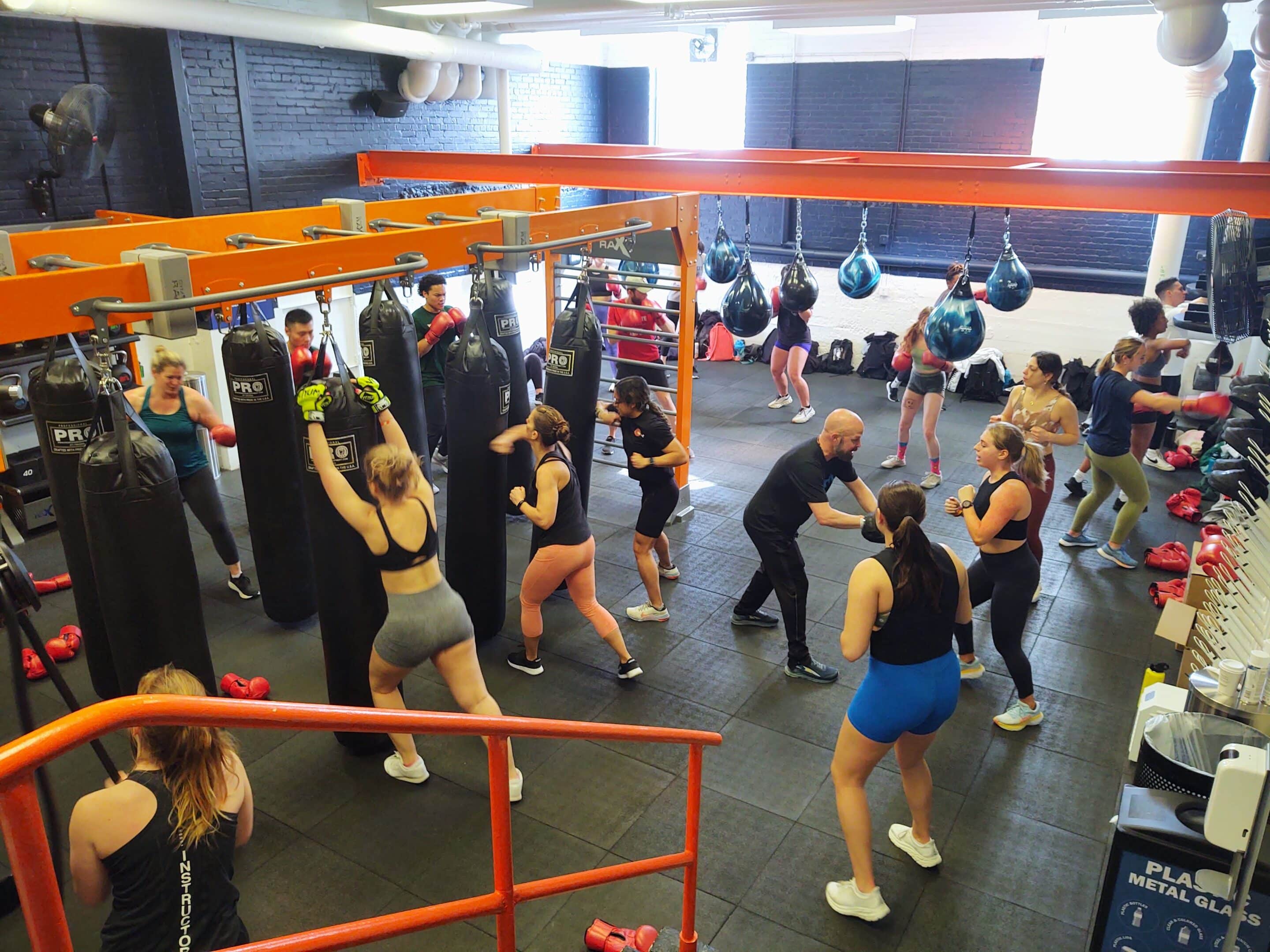 Students working out in University of Virginia's fitness facility.