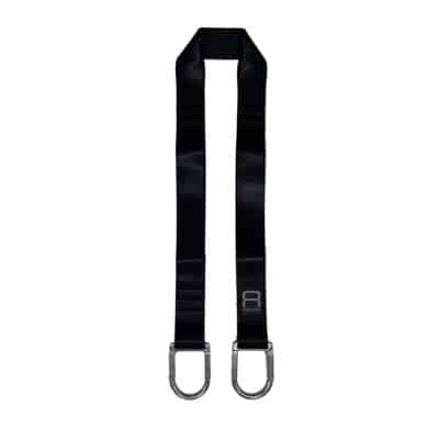 Recoil suspension trainer lashing strap for anchoring